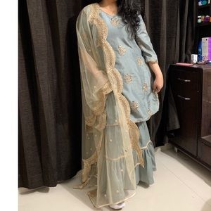 Indian suit with gharara pants
